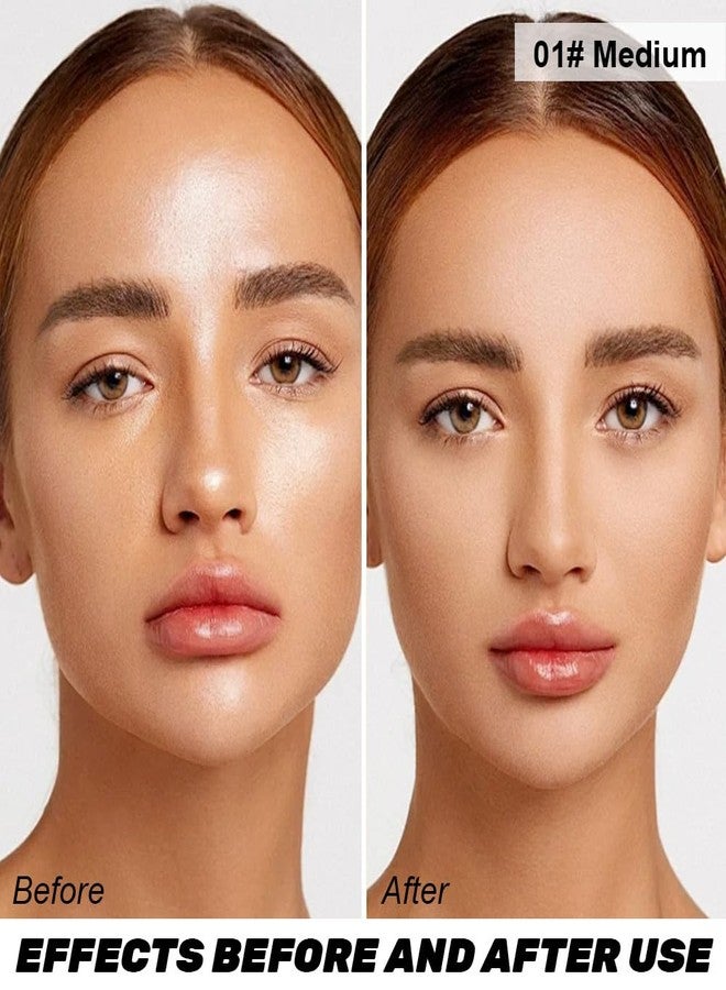 FeiCuiYun كريم أساس فيكوي يون بيكد بالانس المضيء، بودرة وجه مات بيرفكشن للتحكم في الزيوت - متوسط | تغطية قابلة للبناء من شفافة إلى خفيفة | لمسة نهائية ساتانية خالية من العيوب - Image 2