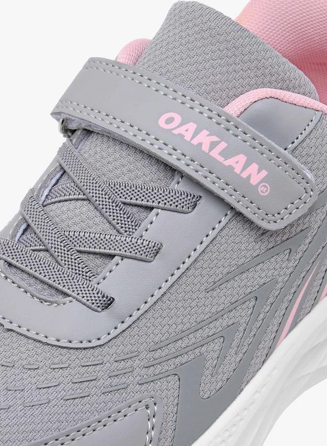 Oaklan by Shoexpress GREY Girls Panelled Sports Shoes with Hook and Loop Closure for Women | Best Price UAE