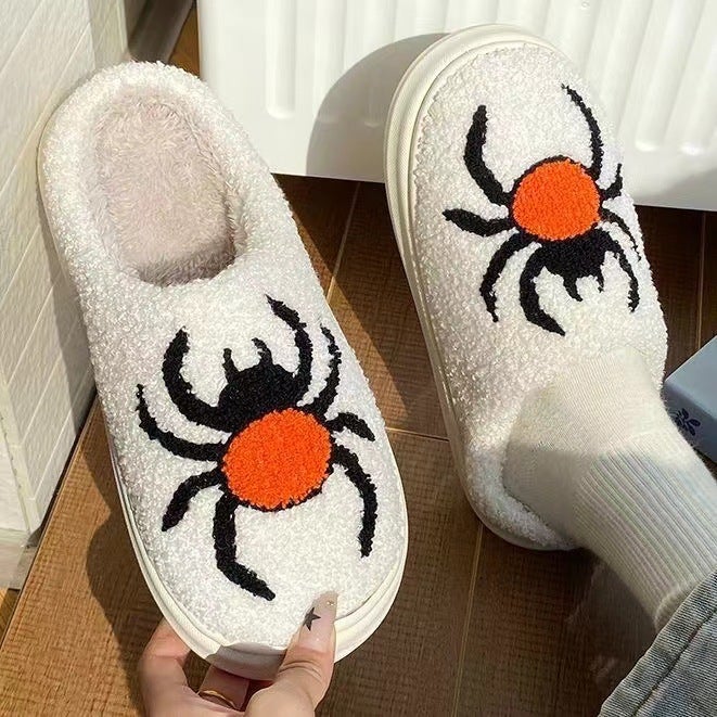 Cool Spider New Cotton Slippers Men'S Baotou Home Indoor Household Thick-Soled Warm Anti-Slip Cotton Shoes - Image 2
