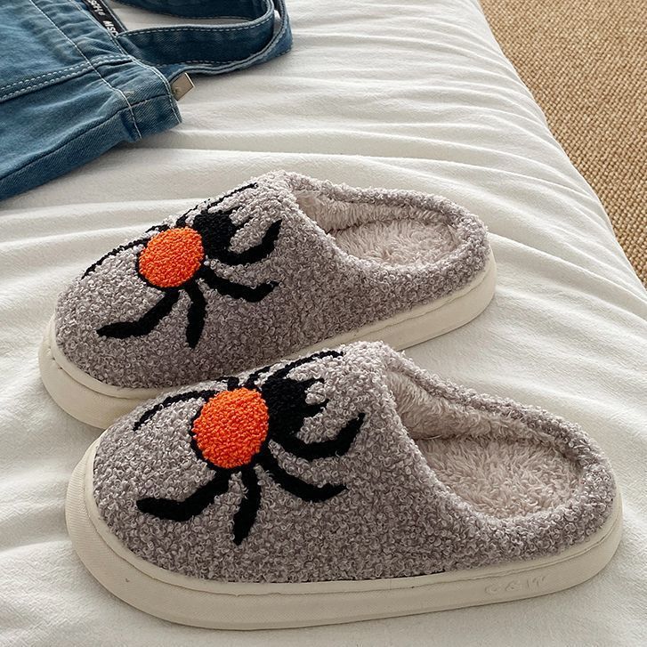 Cool Spider New Cotton Slippers Men'S Baotou Home Indoor Household Thick-Soled Warm Anti-Slip Cotton Shoes - Image 3