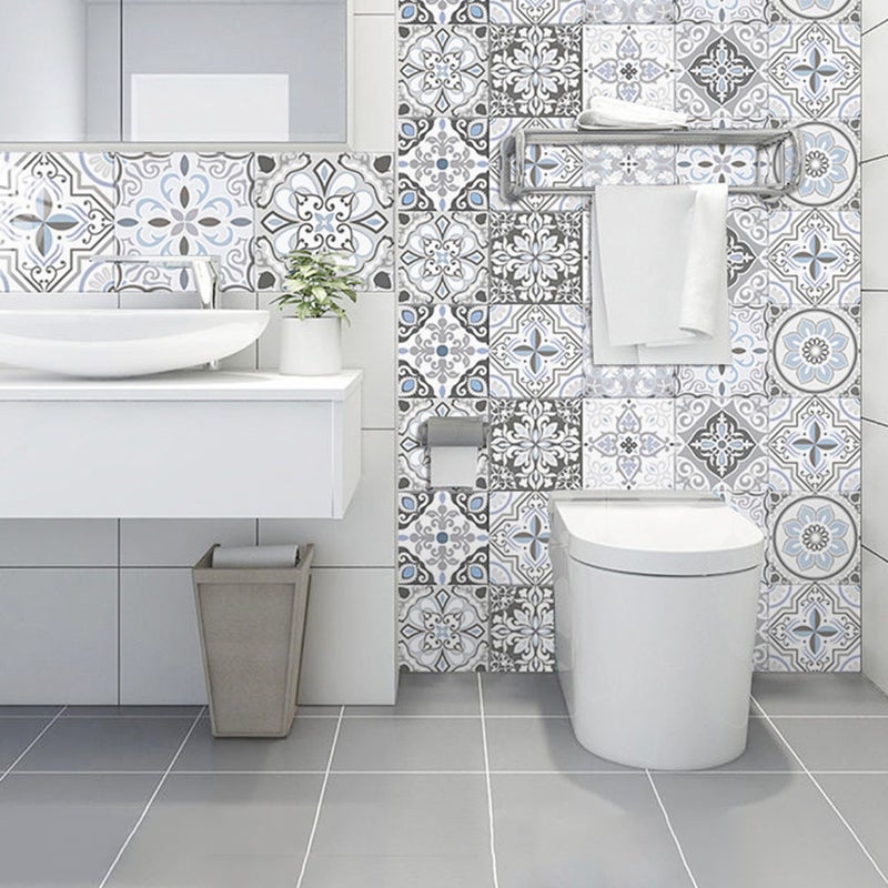 🏠 ملصقات حائط مقاومة للماء بألوان متعددة مقاس 15x15 سم مربع - Image 5