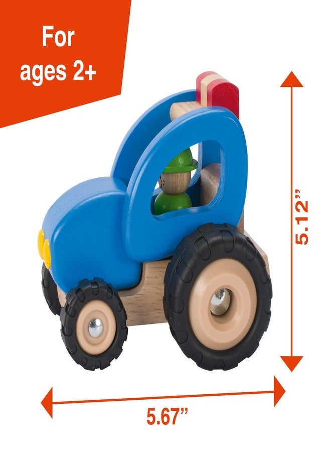 Goki Wooden Tractor for Toddlers - Toy for 2 Year+ Old - Farm Vehicle for Toddlers 1-3 Push Toy for Early Learning and Imaginative Play - Designed with Love in Germany - Image 2