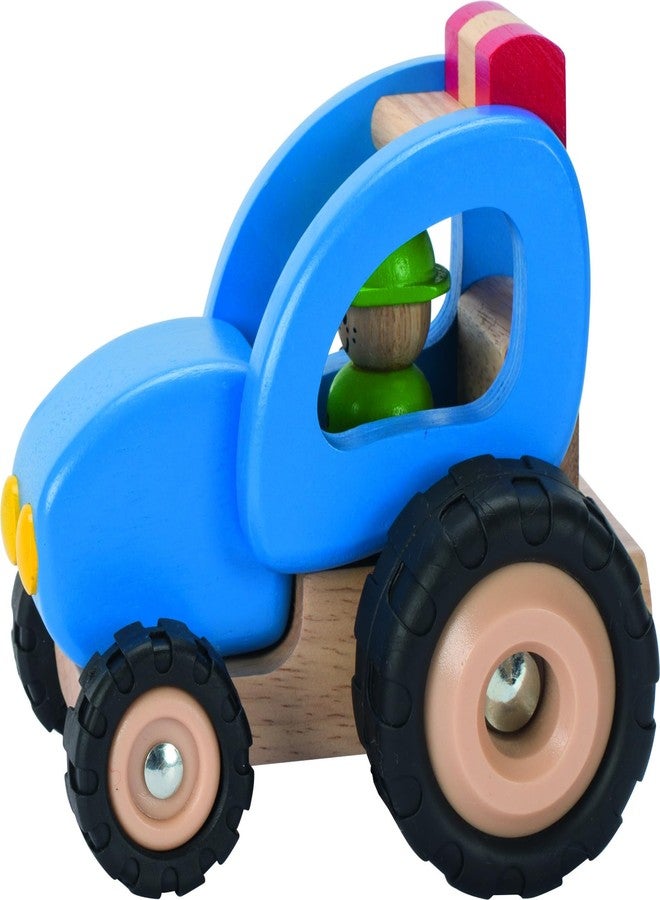 Goki Wooden Tractor for Toddlers - Toy for 2 Year+ Old - Farm Vehicle for Toddlers 1-3 Push Toy for Early Learning and Imaginative Play - Designed with Love in Germany - Image 1