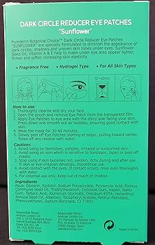 Purederm Dark Circle Reducer Eye Patches SUNFLOWER 4 treatments - Image 2