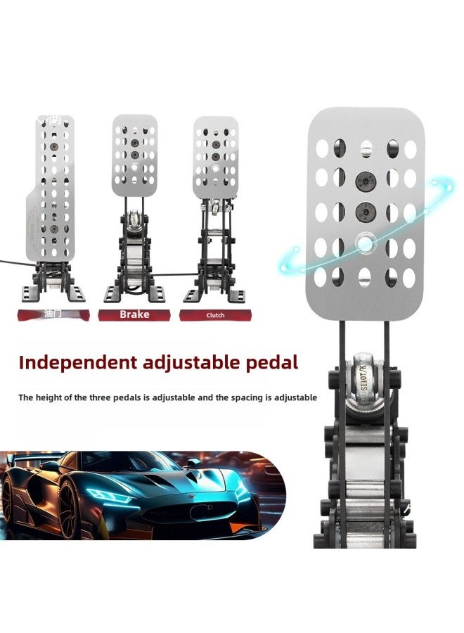 Racing Simulator Pedal Weighing Pressure Sensor Game Direct Drive Steering Wheel Domestic HE Hydraulic Pedal-Product Color:Clutch-color Matching  - Image 3