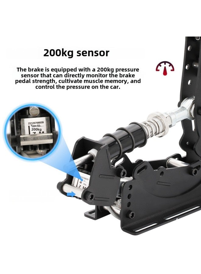 Racing Simulator Pedal Weighing Pressure Sensor Game Direct Drive Steering Wheel Domestic HE Hydraulic Pedal-Product Color:Clutch-color Matching  - Image 4