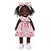 BlissfulPixie Handmade Birthday Present for Girl Black Doll Waldorf Collect Rag Doll with Exquisite BoxDezi 12 - Image 2