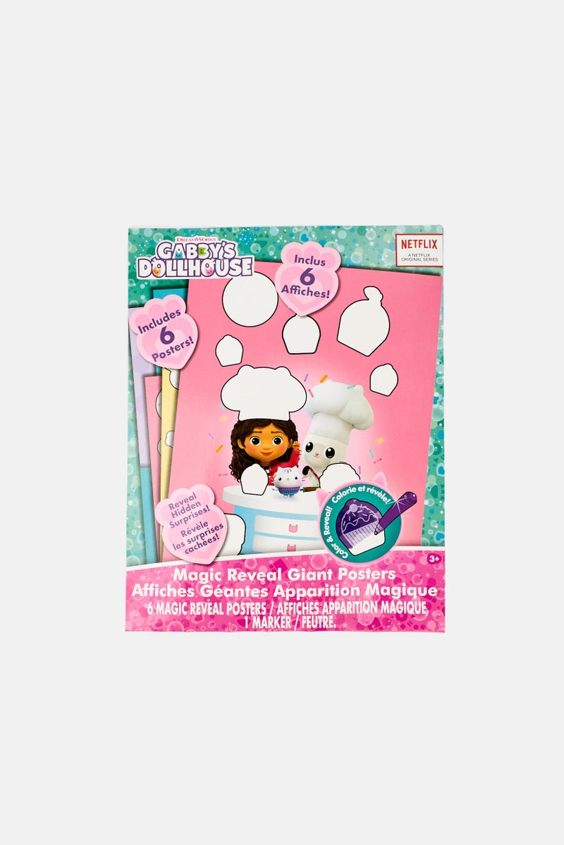 Danawares 7 Pcs DreamWorks Gabbys Dollhouse Magic Reveal Giant Posters - Image 1