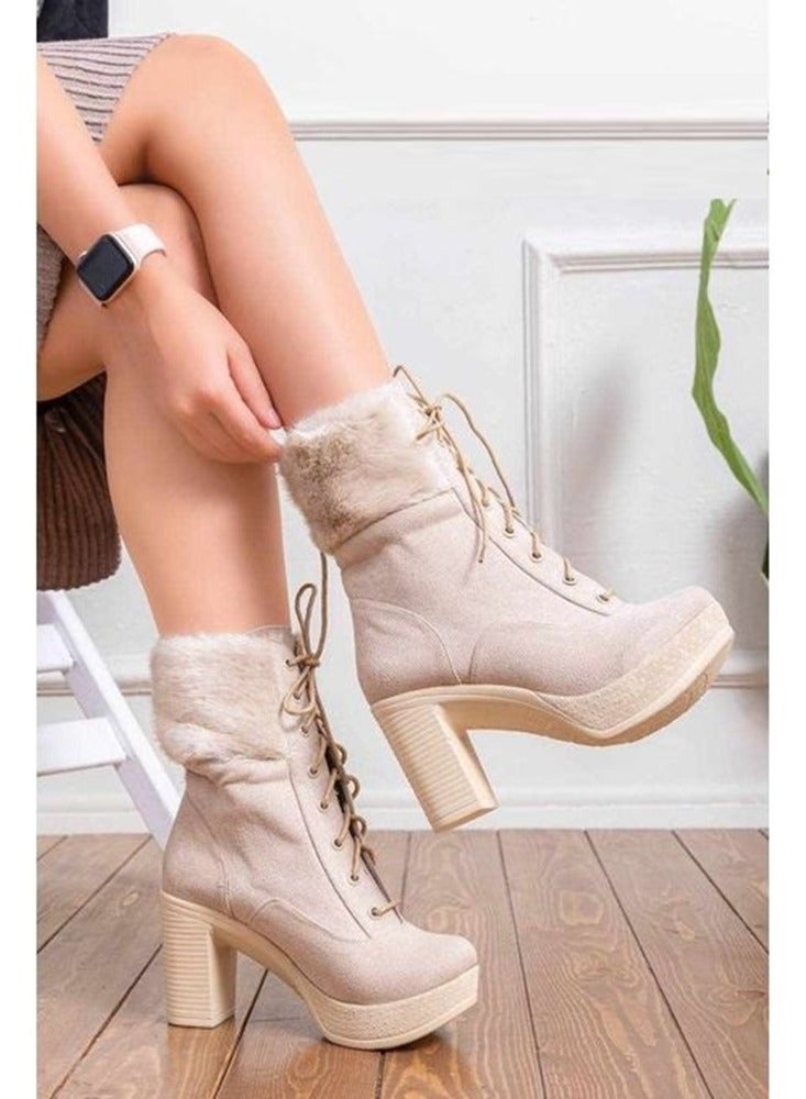 LIFESTYLISH Ankle Boot R-11 Suede - Beige  - Image 1