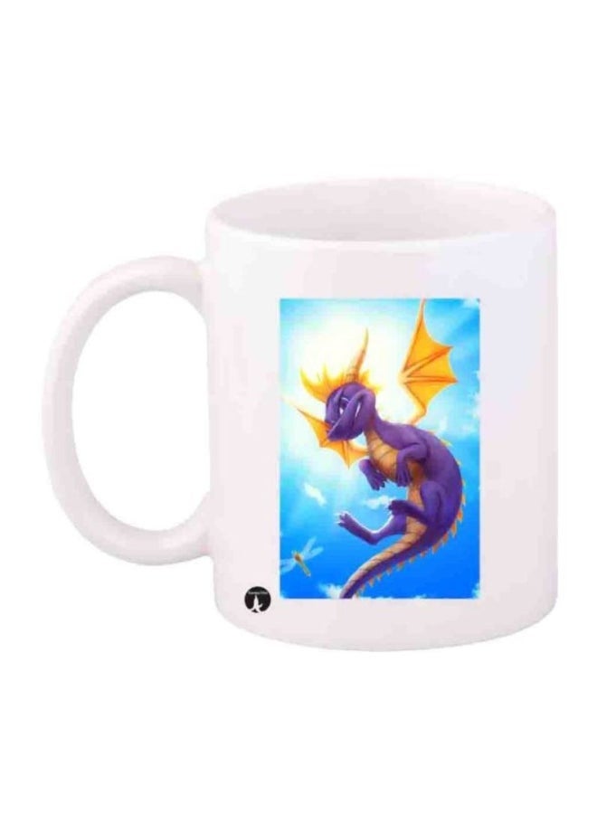 Spyro Printed Mug White/Purple/Yellow