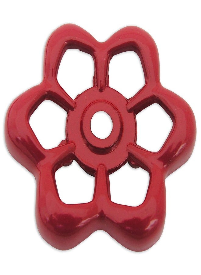 دانكو مقبض صنبور دائري من دانكو بيرفكت ماتش 8108412، مصنوع من المعدن، ومتوفر باللون الأحمر، للاستخدام مع حنفيات بيب الخراطيم. - Image 1