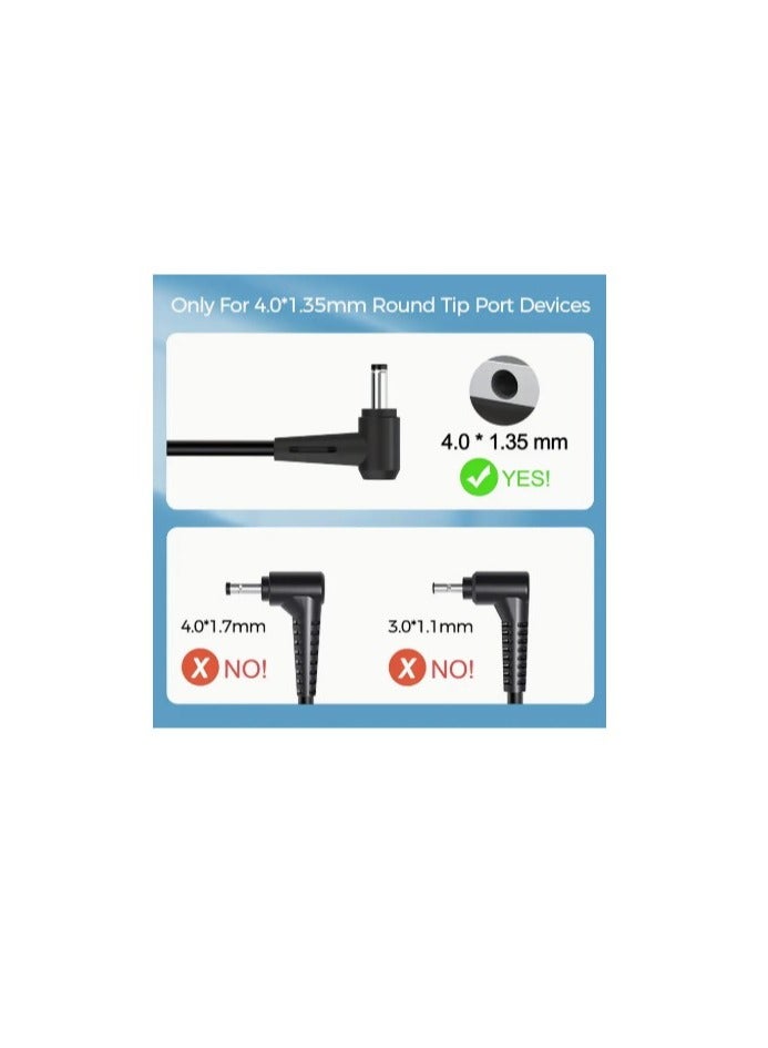 Terabyte Laptop Charger for ASUS Vivobook E203M E203N E406M E410M X540UA X540SA X540LA X553MA X556UA M413DA F540SA Zenbook UX303U UX305 UX305C UX330U UX410UA Power Supply Connector size: 4.0mm*1.35mm - Image 3