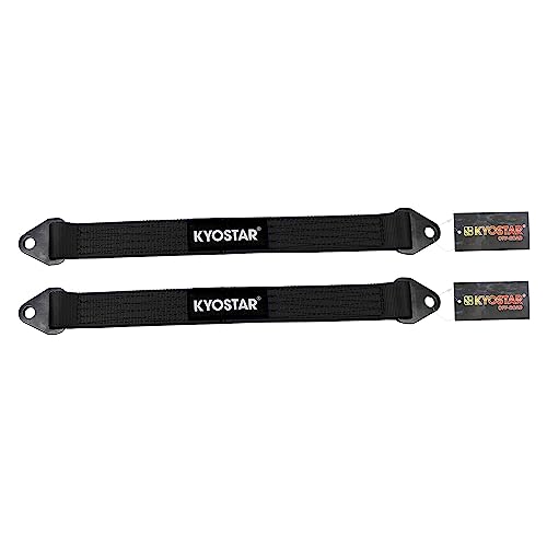 KYOSTAR 21 Inch Limit Strap Premium Quad Wrap Limit Strap Car Hauler Axle Straps Rated for 10000 Lb Black 2 Pack
