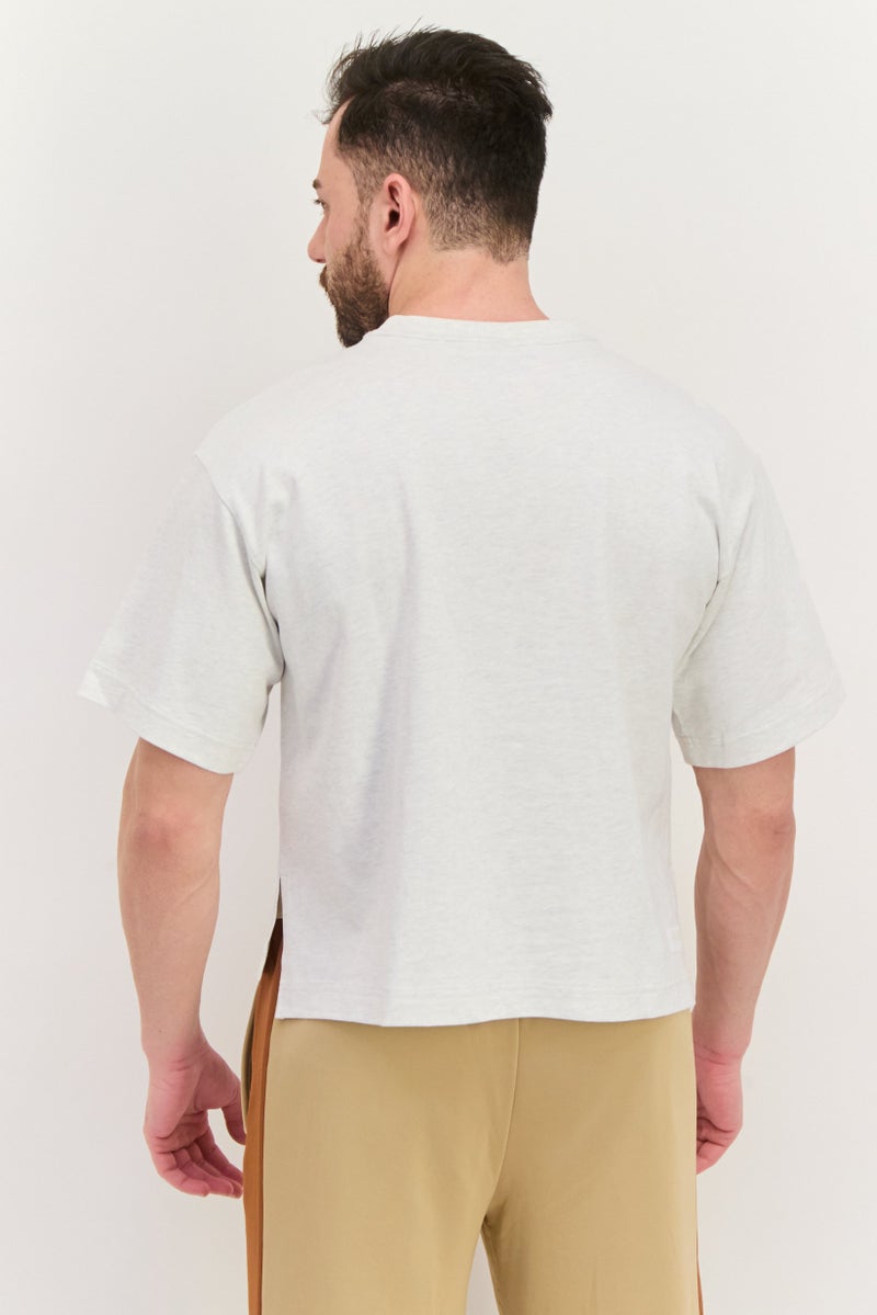 PUMA Men Relaxed Fit Short Sleeves Outdoor T-shirt, Light Grey - Image 3