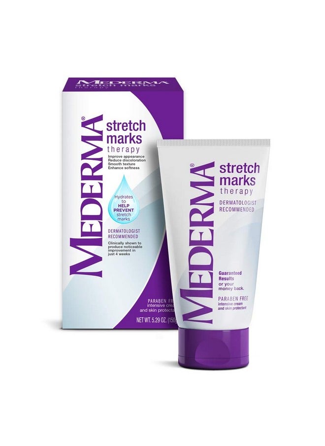 Mederma Mederma Stretch Marks Therapy, Hydrates to Help Prevent Stretch Marks, Clinically Shown to Produce Noticable Improvement in 4 Weeks, Dermatologist Recommended, Ivory, 5.29 Ounce  - Image 1