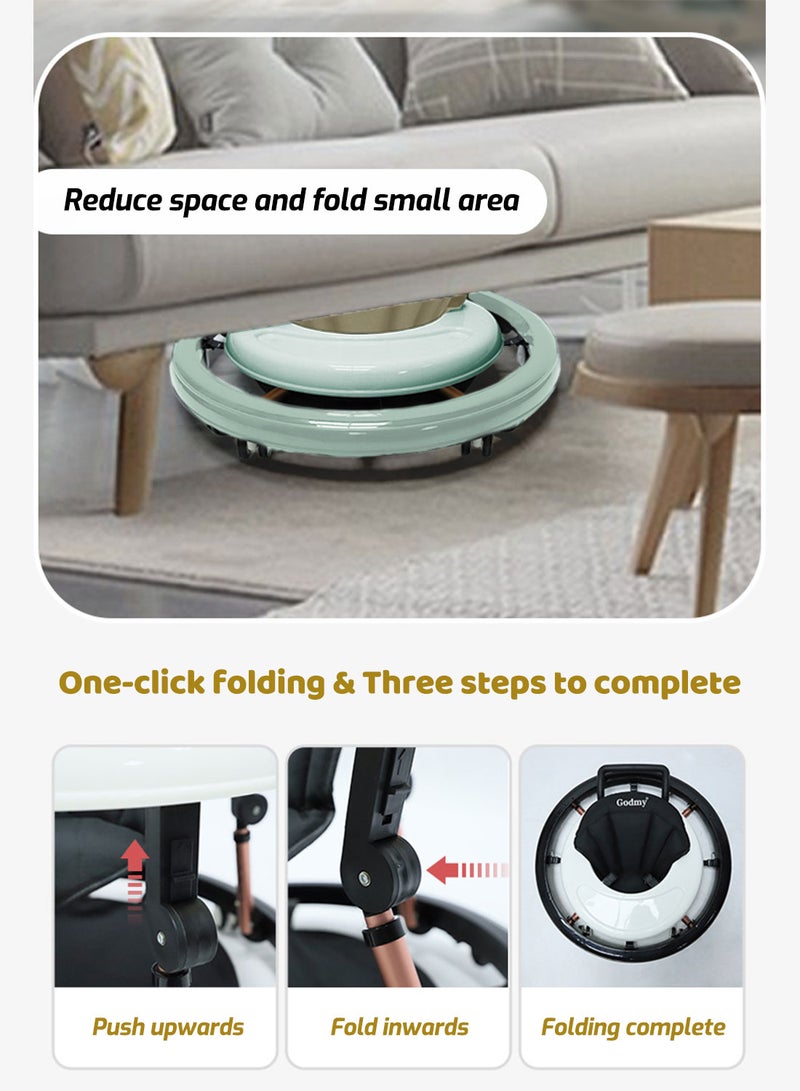 Kidle Multi Function Folding Rollover Prevention Baby Walker - Image 3