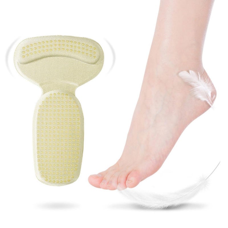 Thickened Heel Cushions Non Slip Sponge Protectors Black Beige Blister Prevention - Image 5