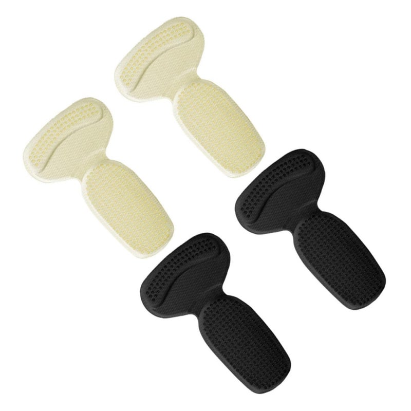 Thickened Heel Cushions Non Slip Sponge Protectors Black Beige Blister Prevention - Image 2