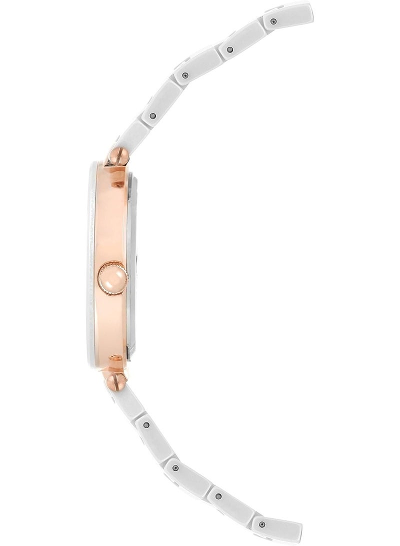 Anne Klein Women's Ceramic Bracelet Watch with Diamond Accent - Image 3