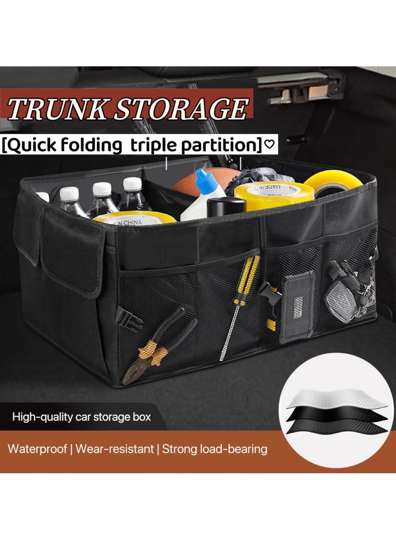 Car Trunk Organizer, Foldable Car Storage Organizer, Car Tidy, Multi Compartment Trunk Storage Organizer for Tools，SUV,Truck,Van -Your Space Saving Expert - Image 3
