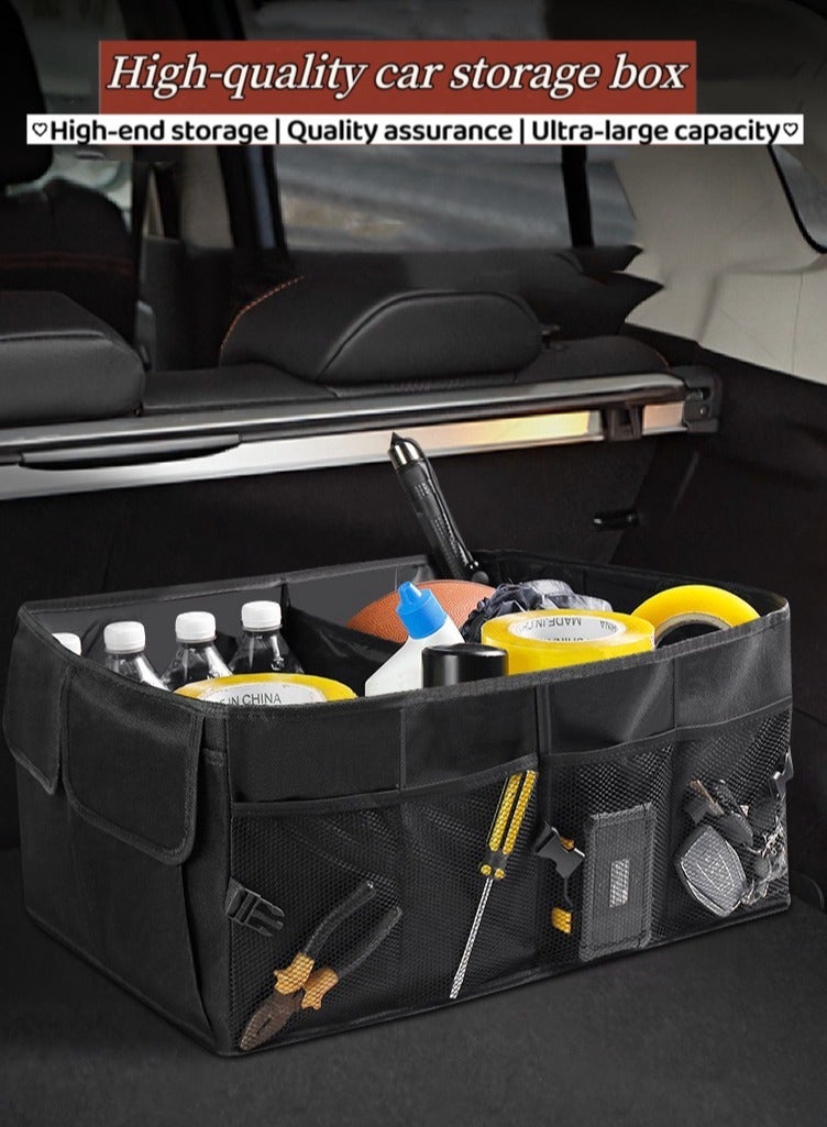 Car Trunk Organizer, Foldable Car Storage Organizer, Car Tidy, Multi Compartment Trunk Storage Organizer for Tools，SUV,Truck,Van -Your Space Saving Expert - Image 1