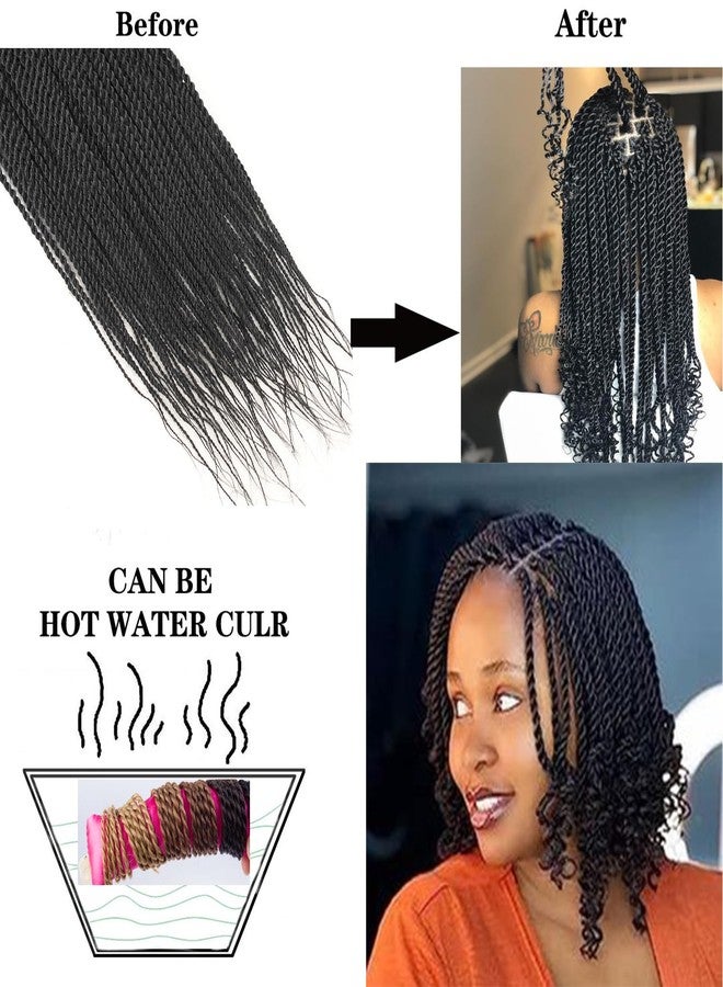 ZRQ Senegalese Twist Crochet Hair For Black Women 18 Inch Long Ombre Red PreTwisted Twist Crochet Hair 25 Strands Pre Looped Crochet Braids 8 Packs Crochet Twist Hair - Image 2