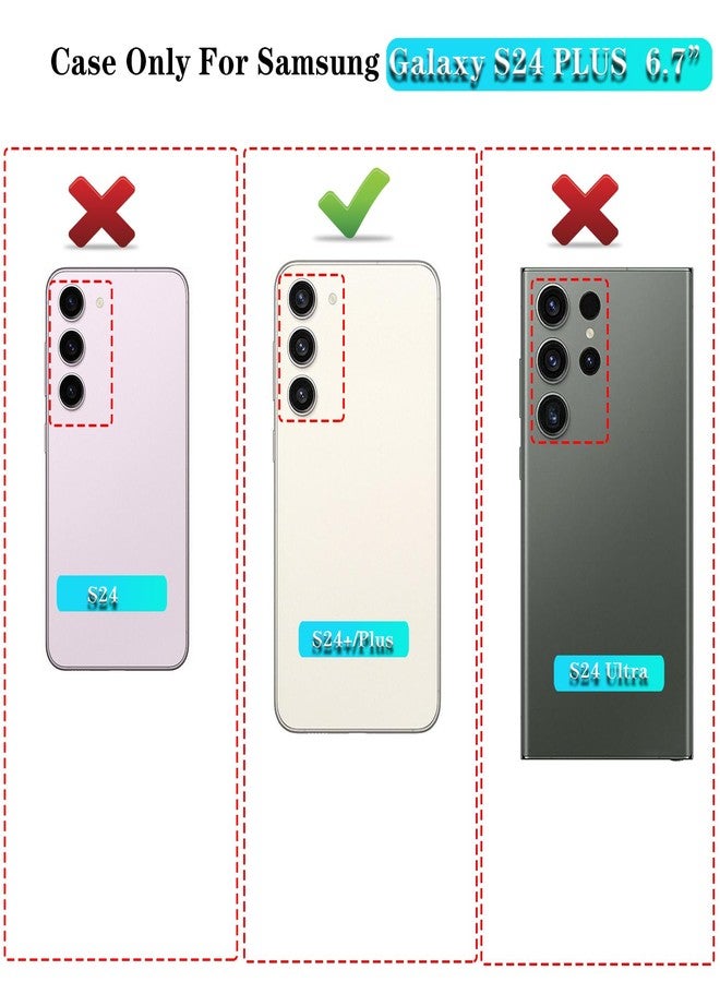 ONOLA for Samsung Galaxy S24+ / S24 Plus Case with HD Screen Protector [Not fit S24 / S24 Ultra], for Samsung S24+Plus Phone Case,Heavy Duty Case for Samsung S24 Plus 6.7" (WineRed Pink) - Image 2