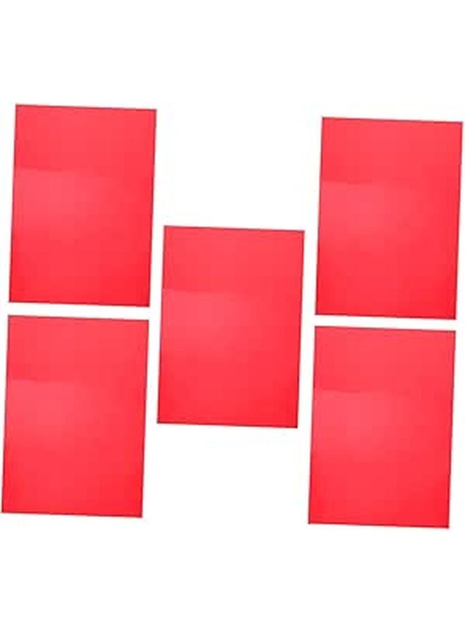 Color Correction Light Filter Film 5 Sheets Transparent Gels for Photography Creative Lighting Design - Image 1
