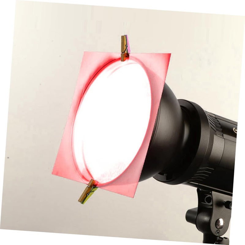 Color Correction Light Filter Film 5 Sheets Transparent Gels for Photography Creative Lighting Design - Image 3