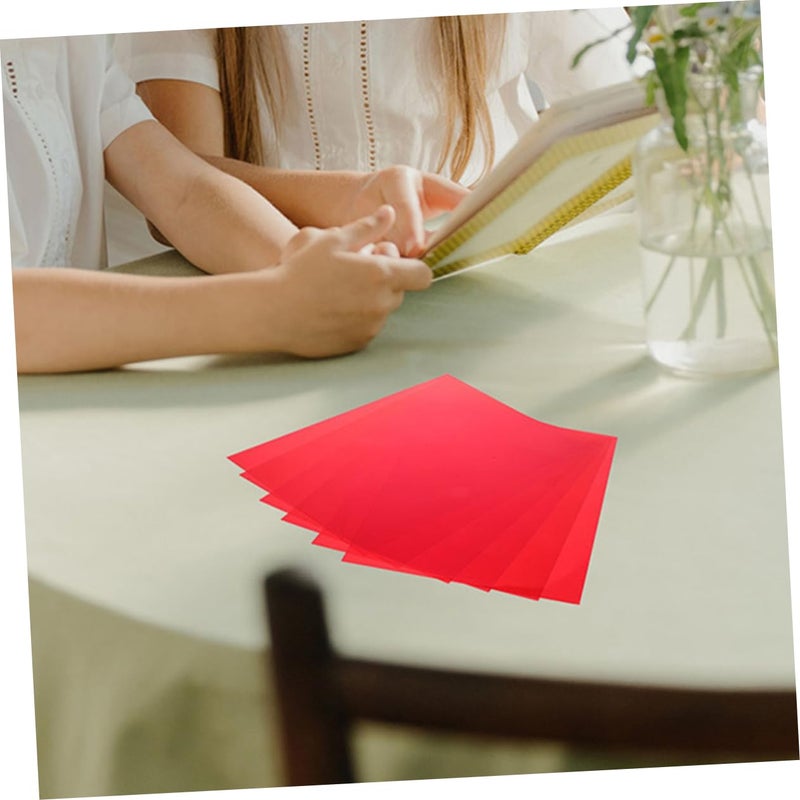 Color Correction Light Filter Film 5 Sheets Transparent Gels for Photography Creative Lighting Design - Image 4