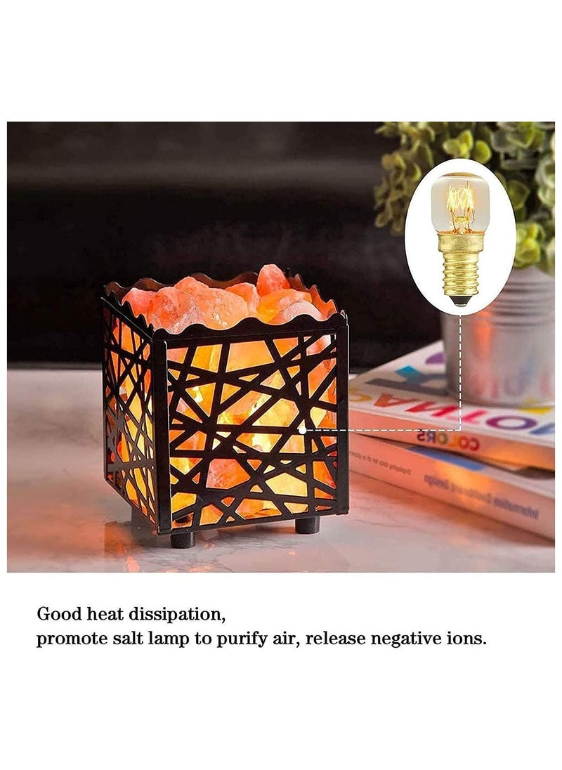 Y&D Salt Lamp Bulbs, 15w E14 for Oven <300°C, Fridge, Multipurpose Appliance SES Incandescent Dimmable Mini Microwave High Temperature Resistant Himalayan Crystal (4Pcs)  - Image 3