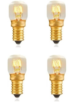 Y&D Salt Lamp Bulbs, 15w E14 for Oven <300°C, Fridge, Multipurpose Appliance SES Incandescent Dimmable Mini Microwave High Temperature Resistant Himalayan Crystal (4Pcs)  - Image 1
