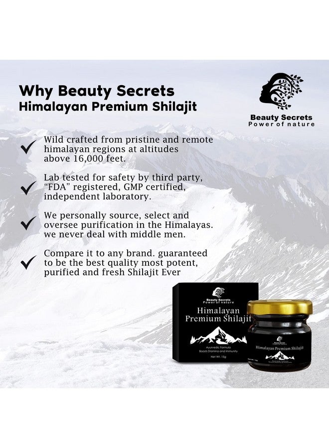 Beauty Secrets Pure Himalayan Shilajit Original (Shilajeet Resin) for Men & Women | Boosts Strength, Performance, Immunity, Focus & Metabolism | Purified and Filtered Silajit 20 Gms - Image 4
