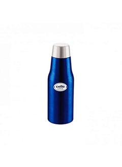 Cello Cello Ivana Stainless Steel Double Walled Water Bottle, Hot and Cold, 350ml, 1 Unit, Blue 