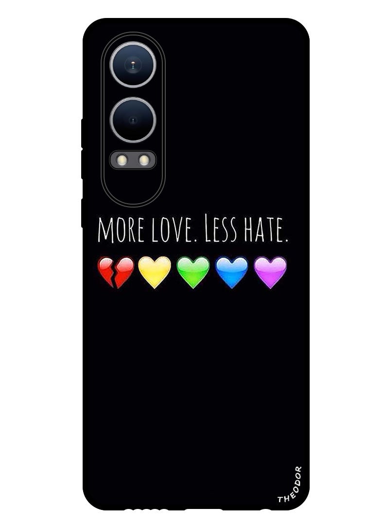 Theodor Protective Case Anti Scratch Shock Proof Bumper Cover For OnePlus Nord CE4 Lite More Love Less Hate - Image 1