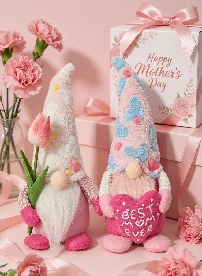Greenke Mother's Day Light Up Gnomes Plush Decorations Handmade Lighting Gnomes Gifts for Mom Grandma Wife, Birthday Gifts for Mom Gnome Plush Doll Gift for Her, Mother Present from Daughter Son - Image 2