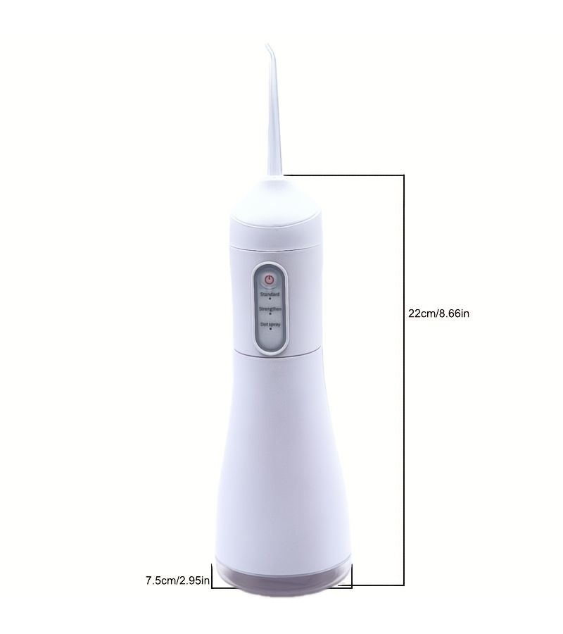 Onlyone Rechargeable Cordless Water Flosser White with Adjustable Pressure Dental Oral Irrigator for Home Travel - Image 4