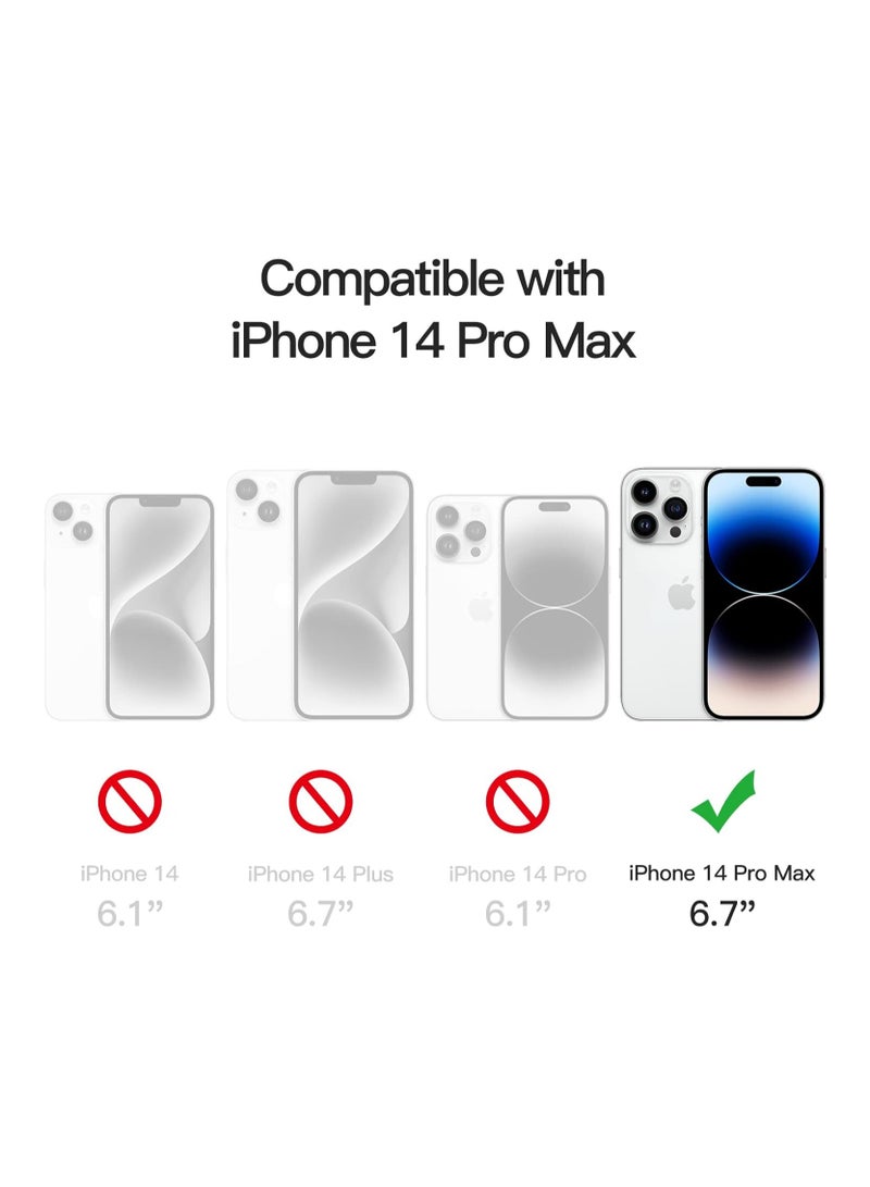 آرمور شاشة حماية زجاجية للحفاظ على الخصوصية مضادة للتجسس (لقافة) لهاتف أبل ايفون 14 برو ماكس 6.7-بوصة أسود - Image 3