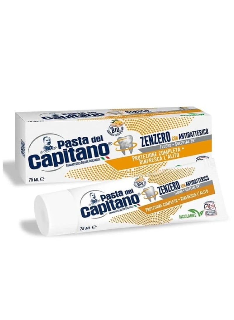 PASTA DEL CAPITANO ZENZERO TOOTHPASTE 75ML