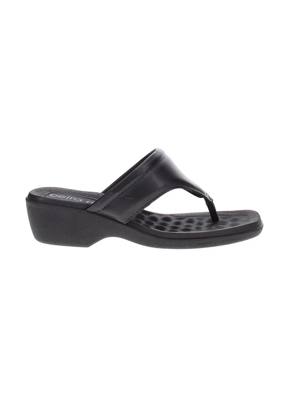 Beira Rio  Beira Rio Ladies Low Heel Sandals Black | Made In Brazil for Women | Best Price UAE