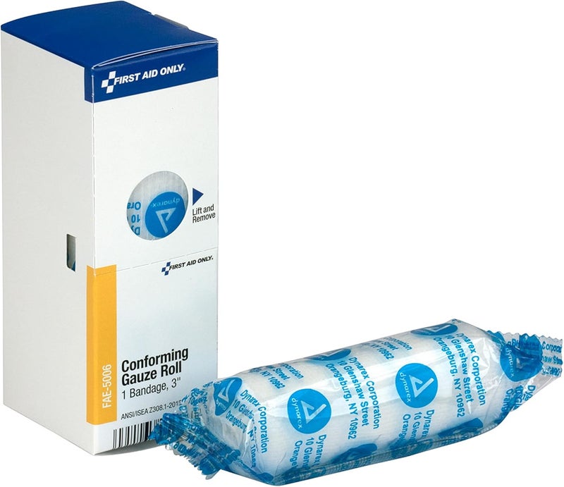 First Aid Only 3 Inch Conforming Gauze Roll Bandage - FAE5006 - Image 1