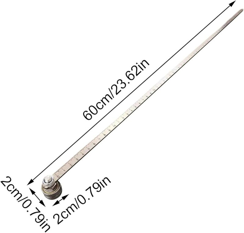 Aqua Straight Cut Ruler 60cm Circular Saw Track with Locking Mechanism and Angle Calibration Tool for DIY Home Repair Joinery Crafting - Image 3