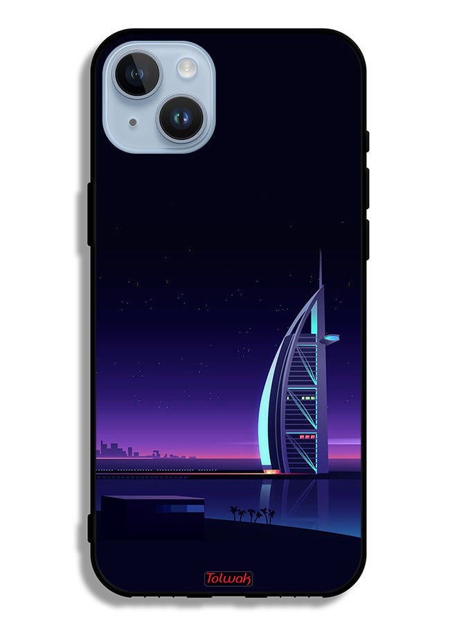 Tolwak - Apple iPhone 14 Plus Protective Case Burj Arab Digital Art - Image 1