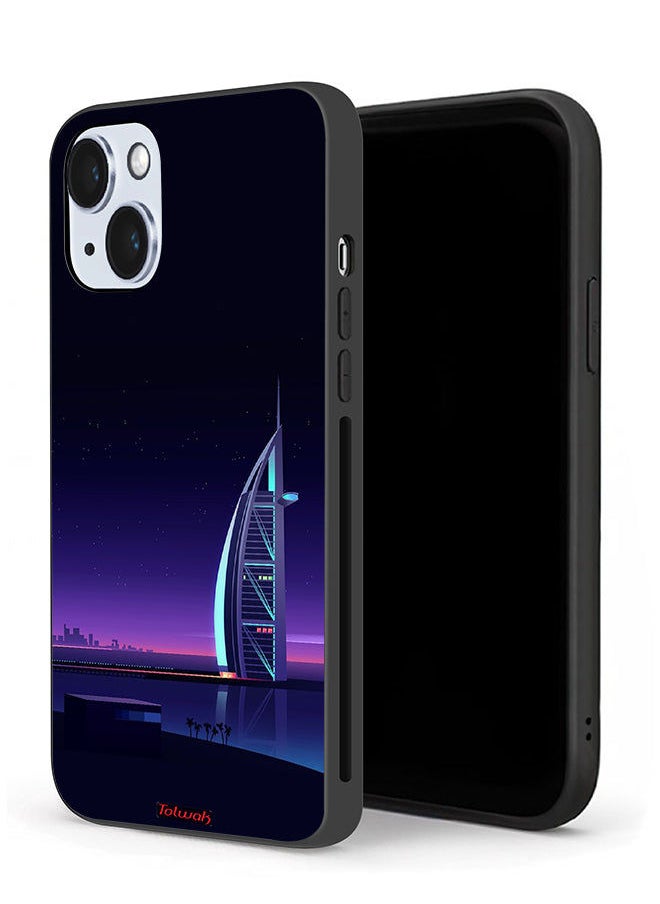 Tolwak - Apple iPhone 14 Plus Protective Case Burj Arab Digital Art - Image 1