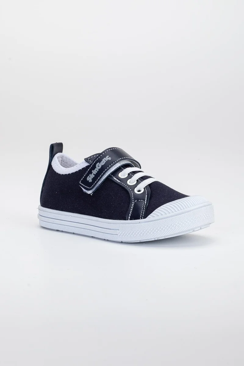 Dilimler Ayakkabı Şirinbebe Şiringenç Linen Navy Blue Boys İlkadım Baby Child Shoes