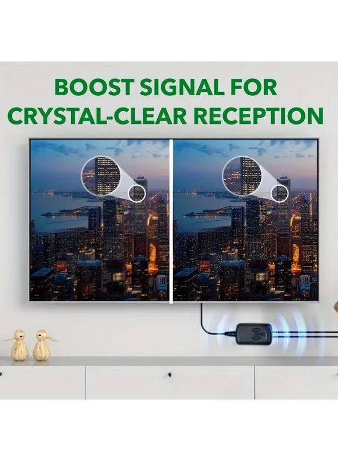 4K UHD TV Antenna Amplifier Signal Booster Cable 19.69 Inch Low Noise High Gain - Image 5