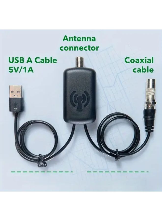 4K UHD TV Antenna Amplifier Signal Booster Cable 19.69 Inch Low Noise High Gain - Image 3