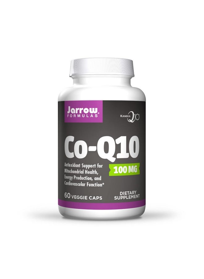 jarrow formulas Coq10 100 Mg 60 Veggie Caps Antioxidant Support For Mitochondrial Health Energy Production & Cardiovascular Function Up To 60 Servings  - Image 1