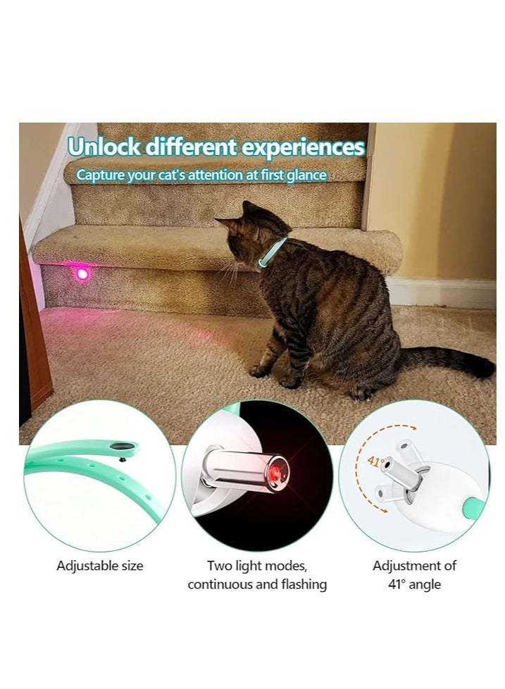 Interactive Cat Toy for Indoor Cats with Light Smart Electric Collar Adjustable Size  Recle Cat Exercise Toy smart cat toy collar - Image 2