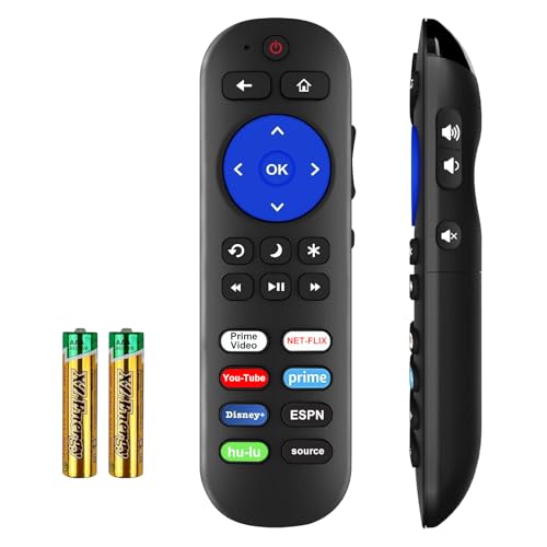 Yimaut IR Remote for Roku TV Remote & Roku Players, Not for Roku Stick, Compatible with Roku 1 2 3 4, Express, Premiere, Ultra/LT Models Listed, Power and Volume Require Learning Old TV Remote to Setup - Image 1